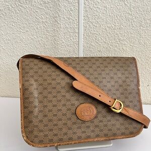 Gucci Brown Patterned Shoulder Bag